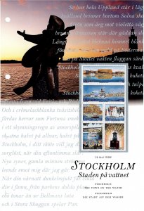 MB142 Sweden 2281-2286 MNH collector's sheet Stockholm