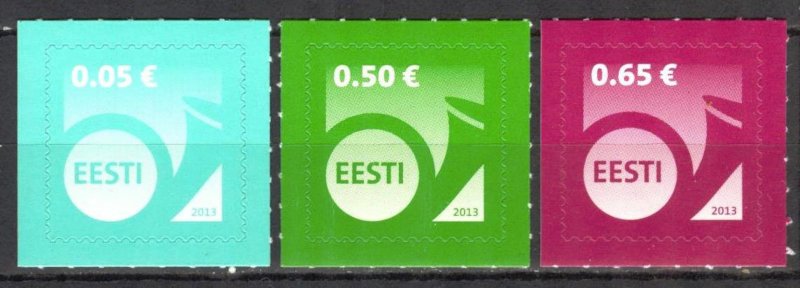 Estonia 2013 Definitive Stamp Post Horn set of 3 MNH