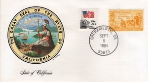 CALIFORNIA GREAT SEAL  - SACRAMENTO, CA   1984  FDC16703