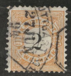 Germany State Wurttemberg Scott 71 used from 1875-1900 set