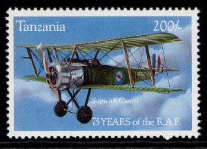 TANZANIA QEII SG1786, 1994 200s sopwith pup biplane, NH MINT.