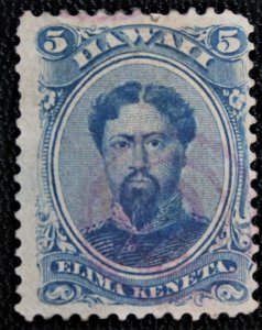 Hawaii #32 Used Purple Three Ring Cancel Shaffer 2-150