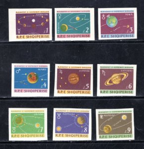 Albania #777-785 imperfs VF,  Mint (NH), CV $35.00    ...   0100136