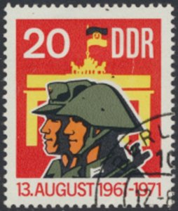 German Democratic Republic  SC# 1316  CTO  Berlin Wall see details & scans