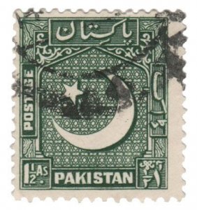 PAKISTAN STAMP 1952 - 53 SCOTT # 48. USED. # 2