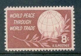 1129 8c Peace Through Trade Fine MNH