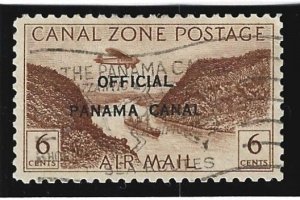 Canal Zone Scott #CO14 Postally Used 6c Official Air