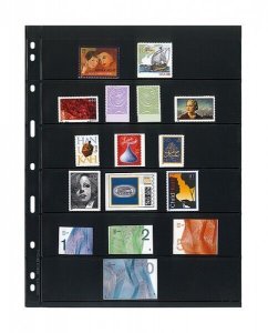 Lindner Uniplate Stamp Stock pages pack of 5 (similar to Vario) priced to clear 