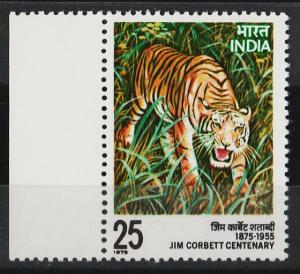 India 1976 Jim Corbett Birth Centenary (1/1) MNH