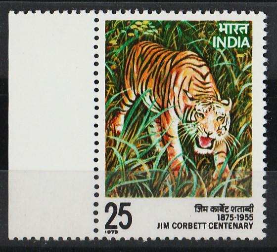 India 1976 Jim Corbett Birth Centenary (1/1) MNH