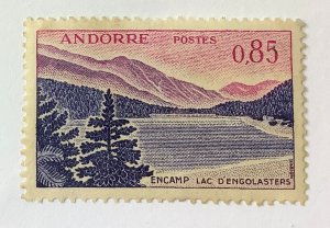 Andorra, FR 1961 Scott 152 used - 0.85fr, Landscape, Lake Engolasters