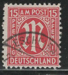 Germany AM Post Scott # 3N9a, used