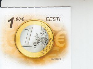2012 Estonia One Euro Coin (Scott 709) MNH