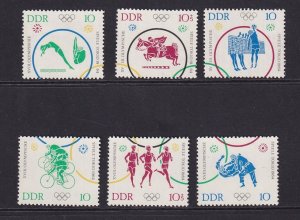 German Democratic Republic DDR #711-714,B119-B120 MNH 1964 Olympic Games Tokyo