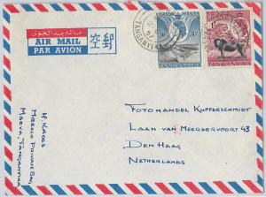 62298 -  KENYA UGANDA TANGANIKA - POSTAL HISTORY: COVER to HOLLAND 1957  LION