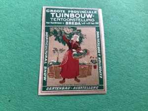 Netherlands Horticultural Society 1913 poster cinderella stamps A15114