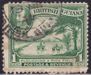 Br Guiana 210 USED 1934 Ploughing A Rice Field