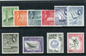 Aden 1964 QEII set complete superb MNH. SG 77-86. Sc 66-75.