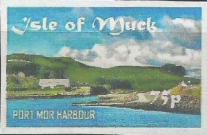 ISLE OF MUCK  - Port Mor Harbour - Imperf Single Stamp - M N H - Private Issue