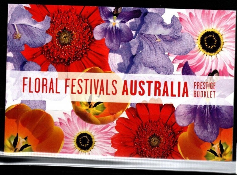 AUSTRALIA SGSP187 2011 FLORAL FESTIVALS $12.95 PREMIUM BOOKLET MNH