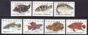 Tanzania 816-822 Fish MNH VF