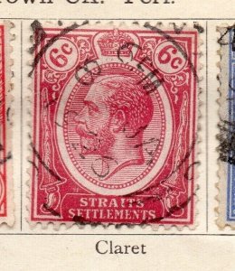 Malaya Straights Settlements 1919-20 Early Issue Fine Used 6c. NW-208904