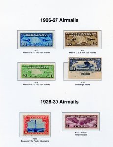 UNITED STATES AIRMAILS 1926-2012 COMPLETE MINT NH, NO ZEPPELINS MOUNTED ON PAGES