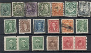 Canada KGVI Collection of 19 MH/FU JK5019
