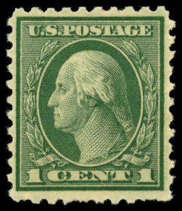 US Sc 543 VF/MH - 1921 1¢ Washington Perf 10 - Rotary Press