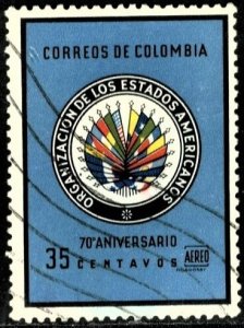 COLOMBIA #C433, USED AIRMAIL - 1962 - COLOMBIA193