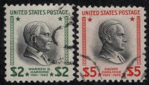 USA #833 - 834 SUPERB JUMBO's, used, each a GEM!