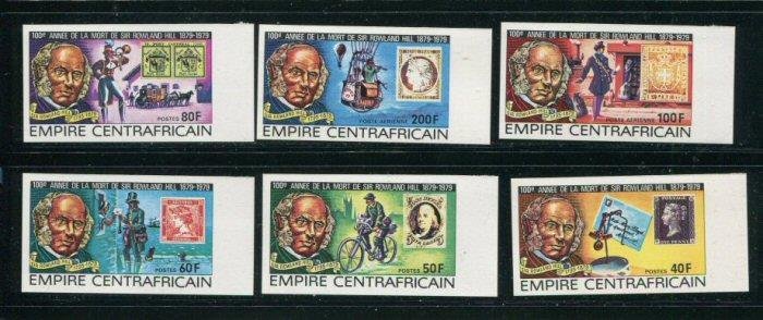 Central African Republic #366-9 C203-4 Imperf MNH