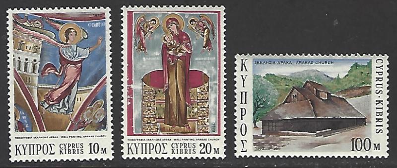 Cyprus #409-411 MNH Set of 3