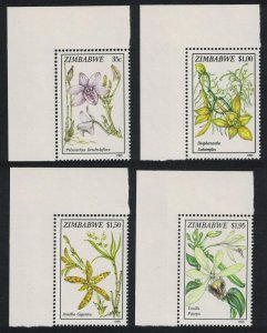 Zimbabwe Orchids 4v Corners 1993 MNH SG#860-863