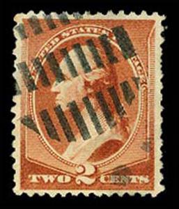 U.S. BANKNOTE CANCELS 210  Used (ID # 61021)