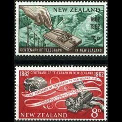 NEW ZEALAND 1962 - Scott# 356-7 Telegraph Cent. Set of 2 NH