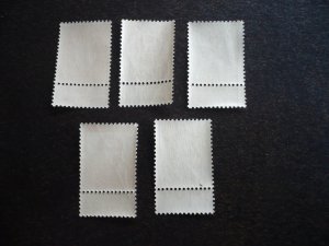 Stamps - Belgium - Scott# 92-94,103a,105a - Mint Hinged Part Set of 5 Stamps