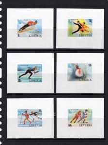 Liberia 1980 Lake Placid Olympics 5 SS Imperf.MNH Sc#867/872