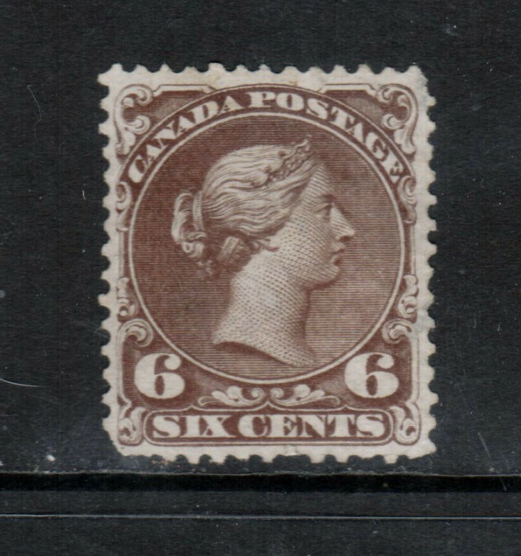 Canada #27v Very Fine Mint With Short Perfs At Bottom **With Certificate**