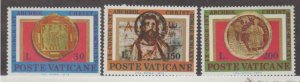 Vatican City Scott #579-580-581 Stamps - Mint NH Set