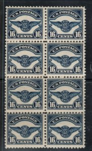 USA #C5 Very Fine Never Hinged Block Of Eight