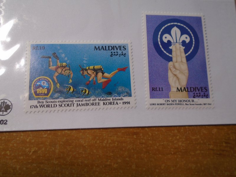 Maldive Islands  #  1595-96  MNH    Scouting