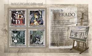 SAO TOME - 2007 - Prado Museum - Perf 4v Sheet - Mint Never Hinged