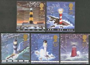 GB MNH Scott 1804-1808, 1998 issue, Lighthouses, set of 5