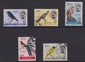 Ethiopia   #386-390  used  1962 birds