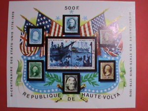 UPPER VOLTA STAMP: 1976-BI-CENTENARY OF AMERICA-CTO MNH SHEET -VERY RARE.