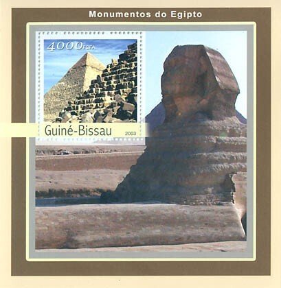 GUINEA BISSAU - 2003 - Egyptian Monuments - Perf Souv Sheet - Mint Never Hinged