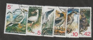 Bulgaria 1988 Birds, Scott No.  3328A-3328F CTO