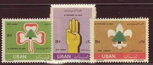 LEBANON - LIBAN MNH SC# C331-C333 SCOUTISM