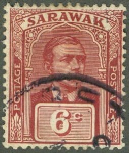 SARAWAK 58 BROOKETON CANCEL USED BIN $2.00